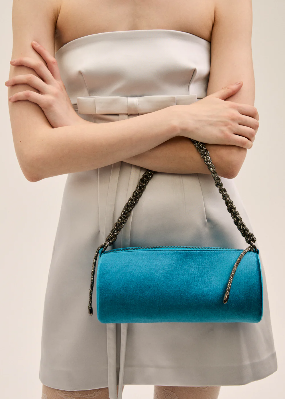 LOUISE VELVET SHOULDER BAG NB014