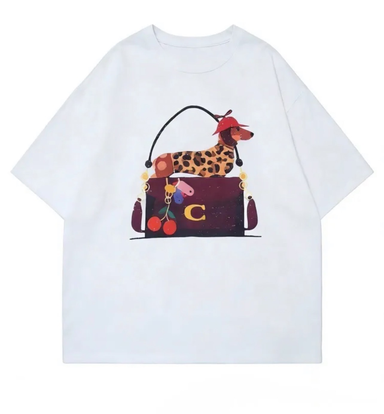 Λευκό t-shirt με στάμπα INT003O/S
